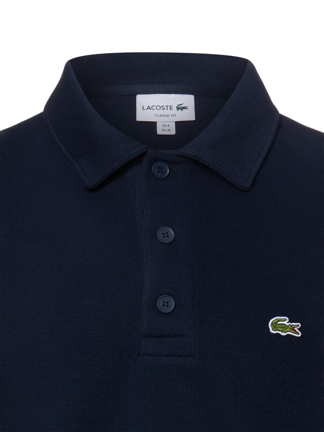 Свитшот с поло Lacoste, marine — фото 3