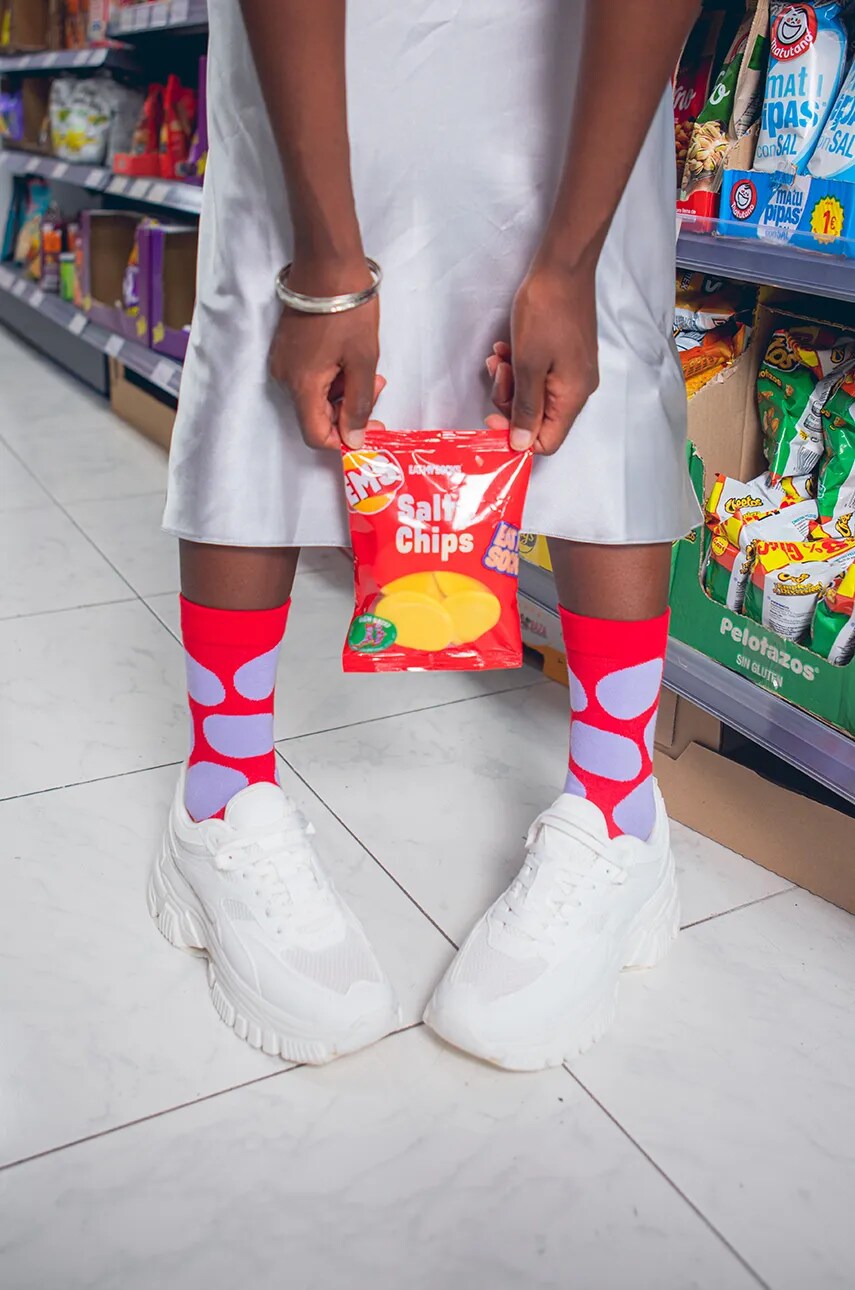 

Носки с солеными чипсами Eat My Socks, мультиколор