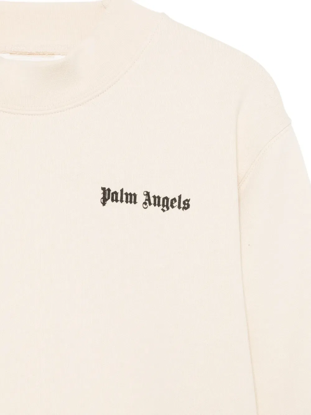 Толстовка с полосатым принтом и логотипом Palm Angels Kids, нейтральный — фото 3