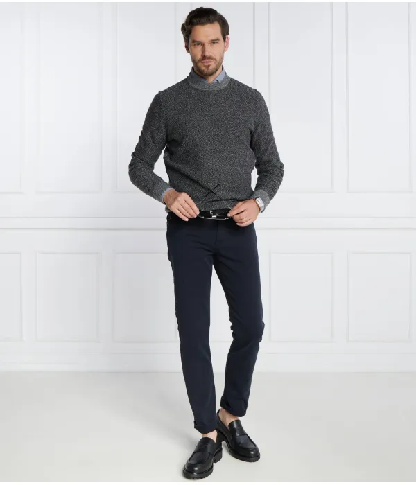 Свитер из шерсти марамео Regular fit Boss, серый — фото 2