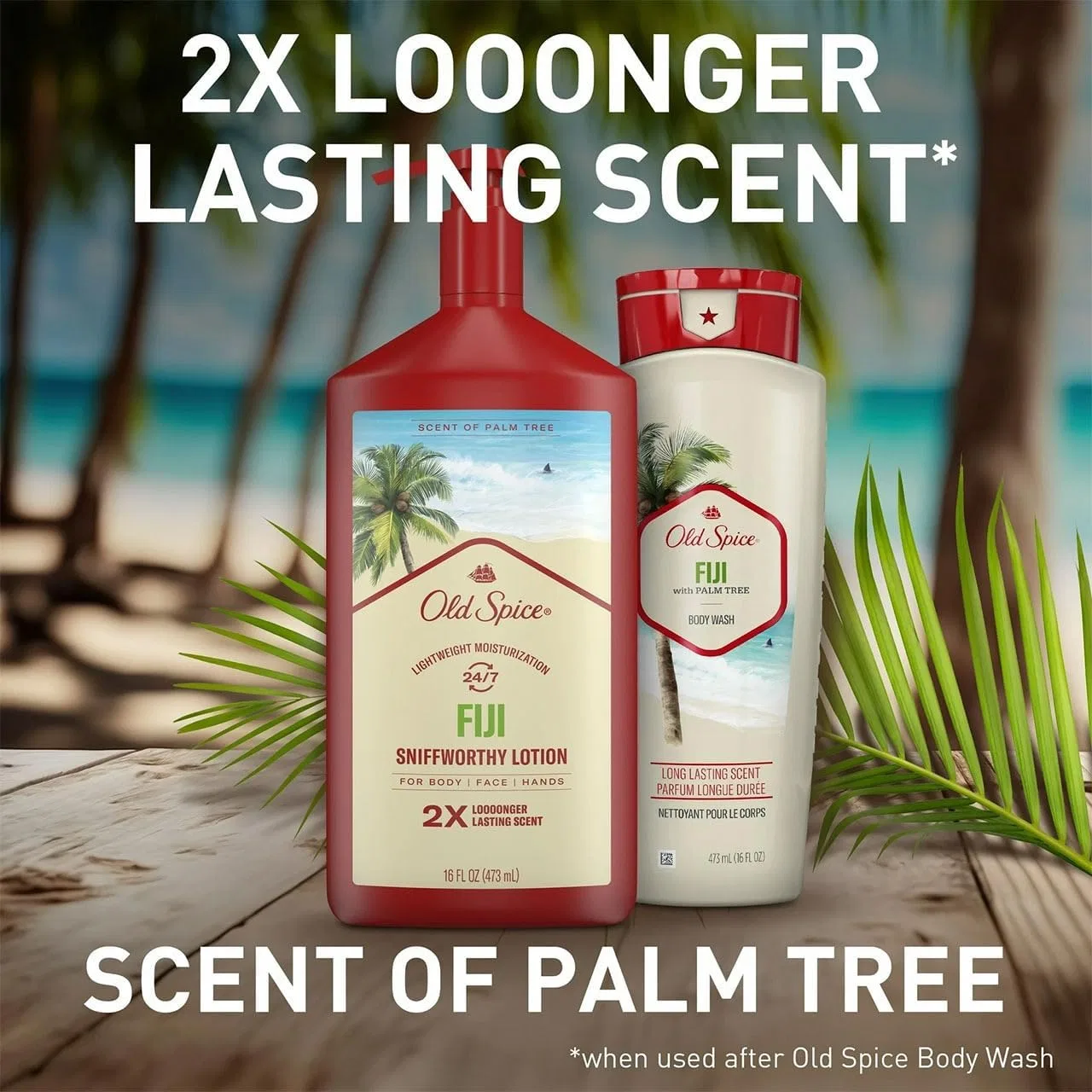 Лосьон для тела и рук Old Spice Fiji с кокосовым маслом, 473 мл — фото 2