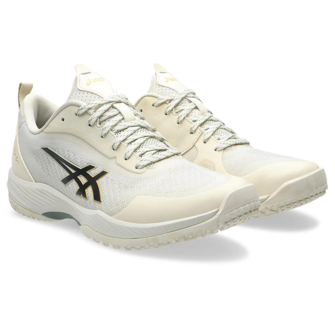 Теннисные кроссовки для грунта «Prestigelyte 5 OC Wide» от ASICS, Birch/Monument Blue