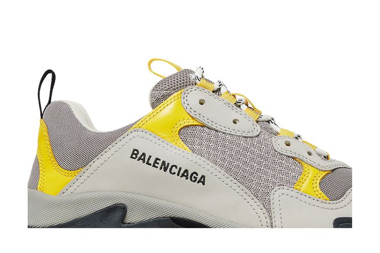 Кроссовки Balenciaga Triple S Sneaker 'Yellow Grey' 2019, желтый — фото 2