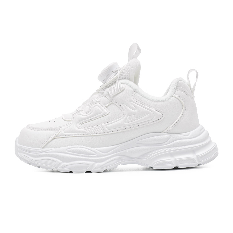 

Детские хлопковые кроссовки с увеличенной высотой, противоскользящие и устойчивые к истиранию WARRIOR, белый