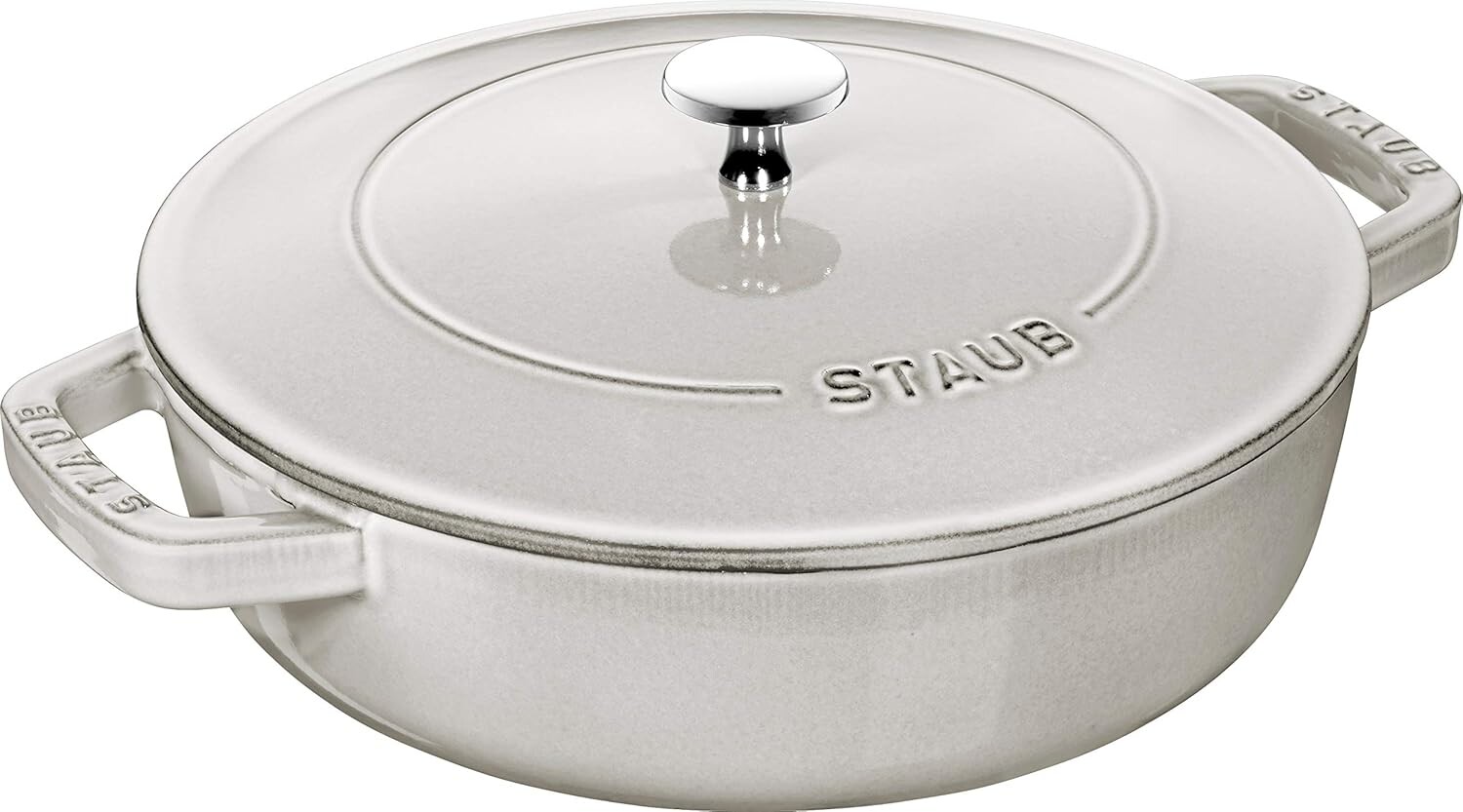 

Staub Braiser 40501-484 Сотейник, Кампань, 9,4 дюйма (24 см), для обеих рук, литая эмалированная кастрюля, неглубокий тип, сукияки, совместимость с индукционной индукцией, японский серийный номер включен, Camperne