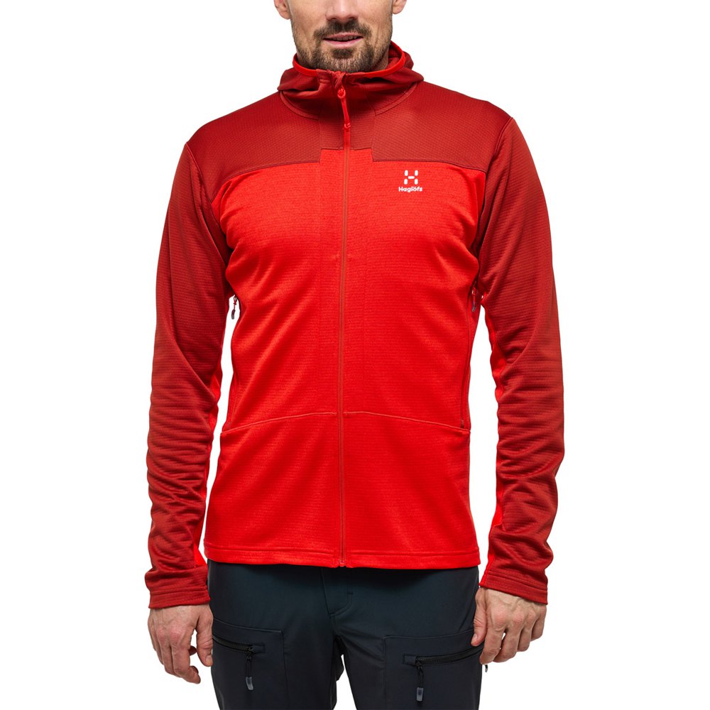 

Толстовка Haglöfs ROC Flash Mid Full Zip, красный