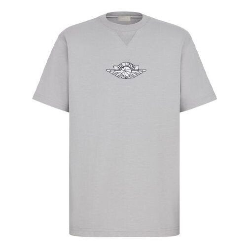 

Футболка air jordan capsule collection x Dior, серый