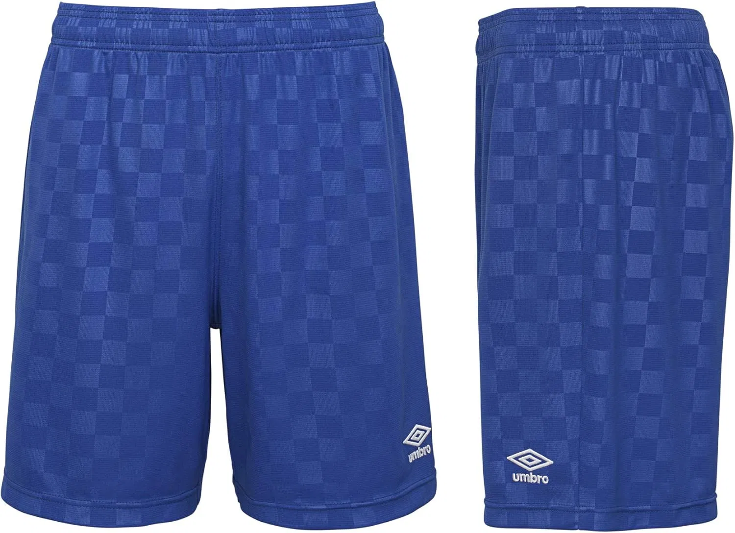 Детские клетчатые шорты Umbro, Royal Blue — фото 3