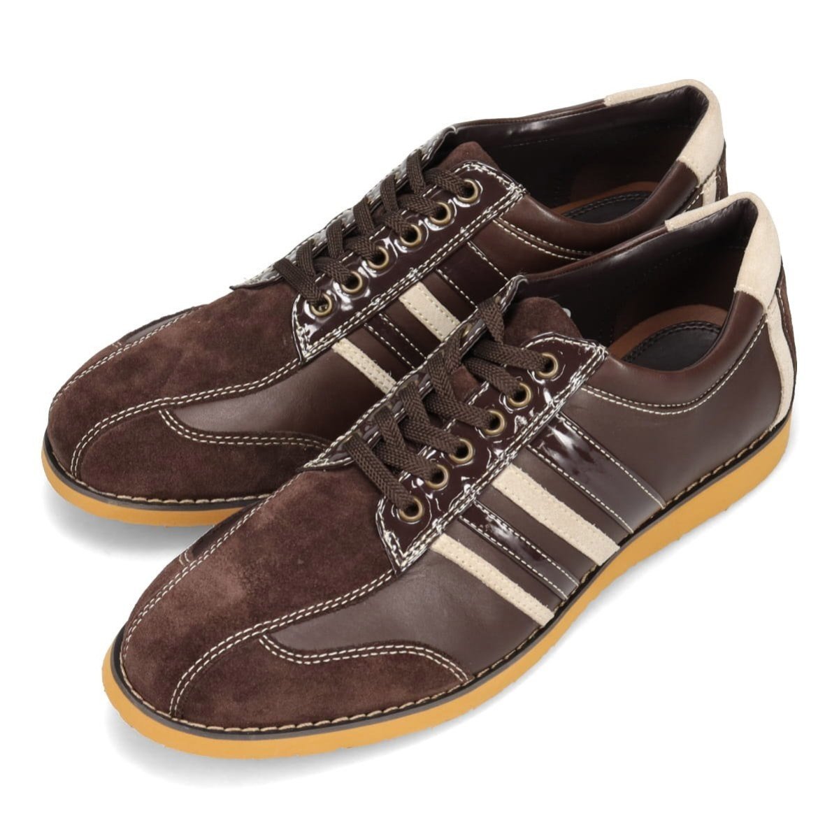 Легкие кожаные кроссовки Via Cammino, Brown combo