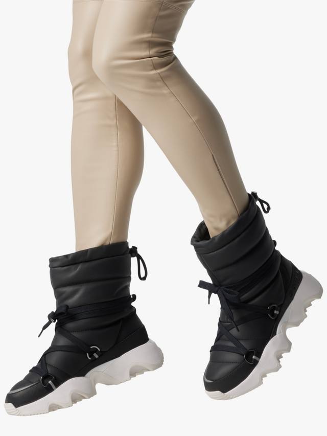 Кроссовки Kinetic для снега на шнуровке SOREL, Black, Sea Salt — фото 2