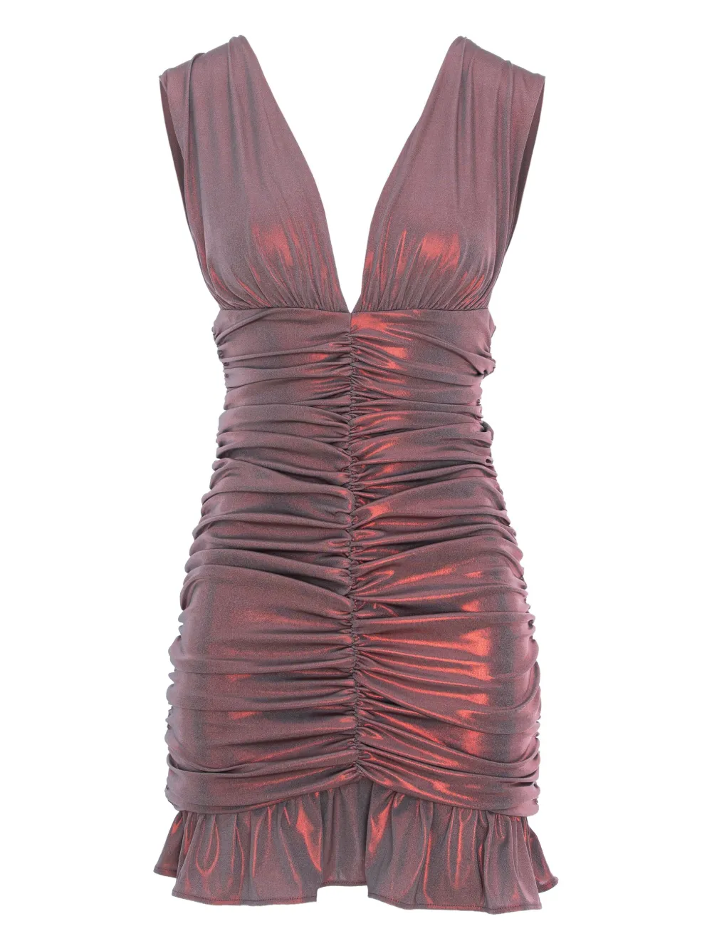 

Платье мини AFRODITA со сборками Cuanna, фиолетовый