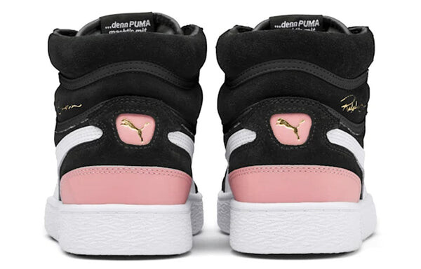 Кроссовки ralph sampson mid suede 'black bridal rose' Puma, черный — фото 4