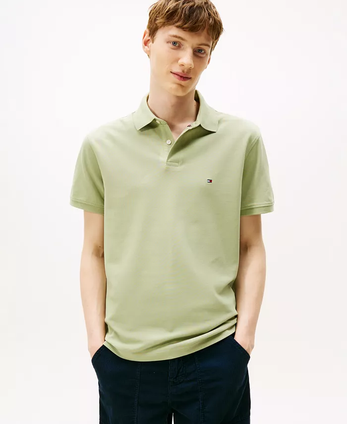 

Мужское хлопковое поло Classic Fit 1985 года Tommy Hilfiger, зеленый