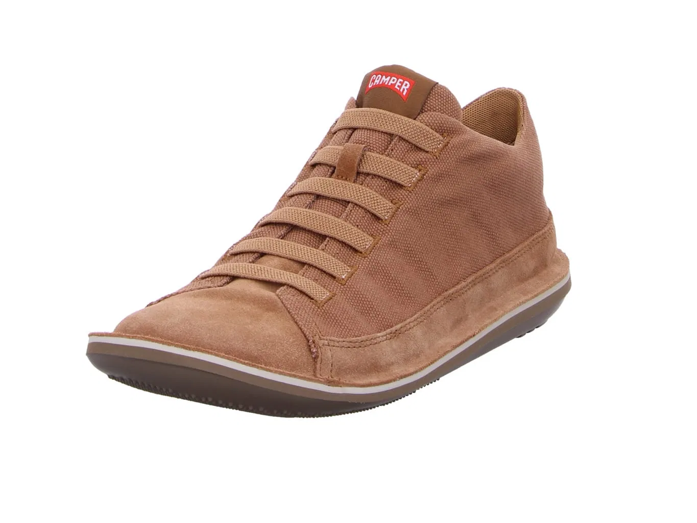 Schnürschuh beige, Camper, beige