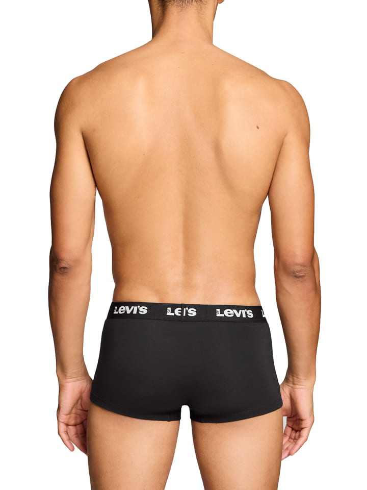 Levi´s Боксерские шорты LEVIS Men Repeat Logo Trunk 2P черного цвета — фото 4