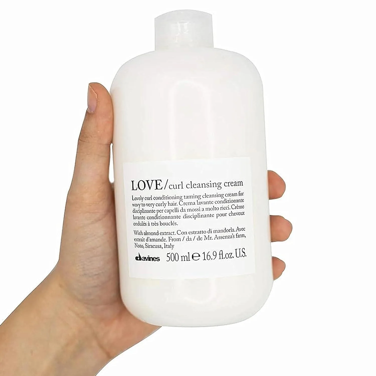 Davines LOVE Curl очищающий крем-шампунь 2-в-1 для волнистых и кудрявых волос, 500 мл, davines — фото 3