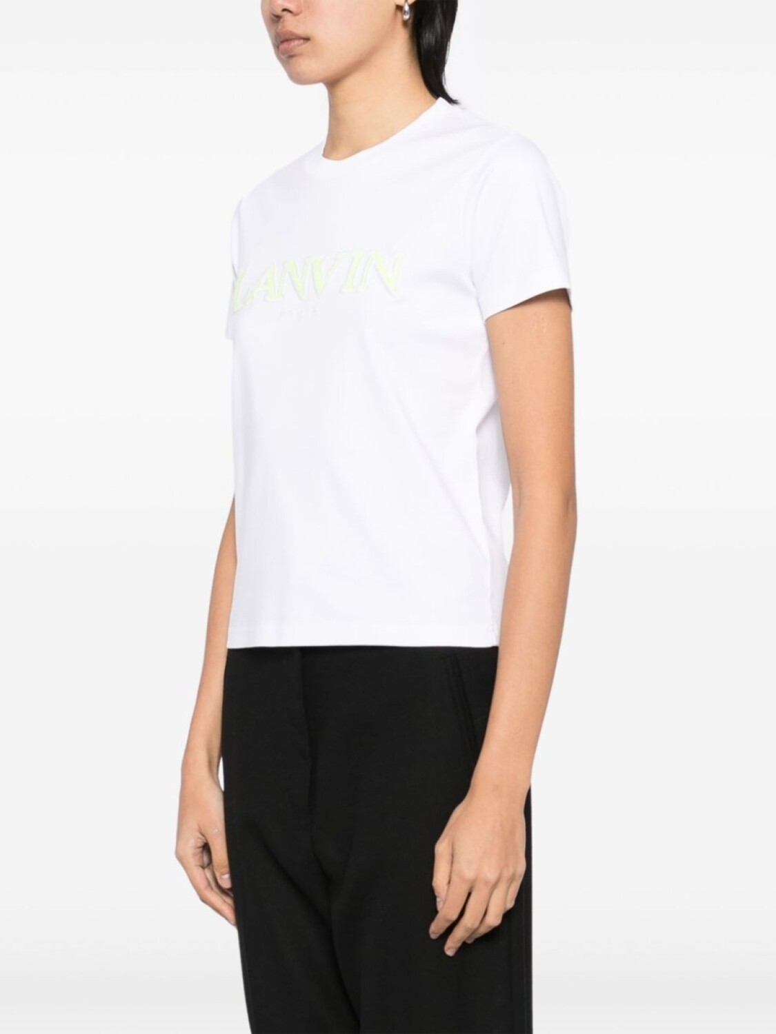 Lanvin футболка с логотипом, белый — фото 3