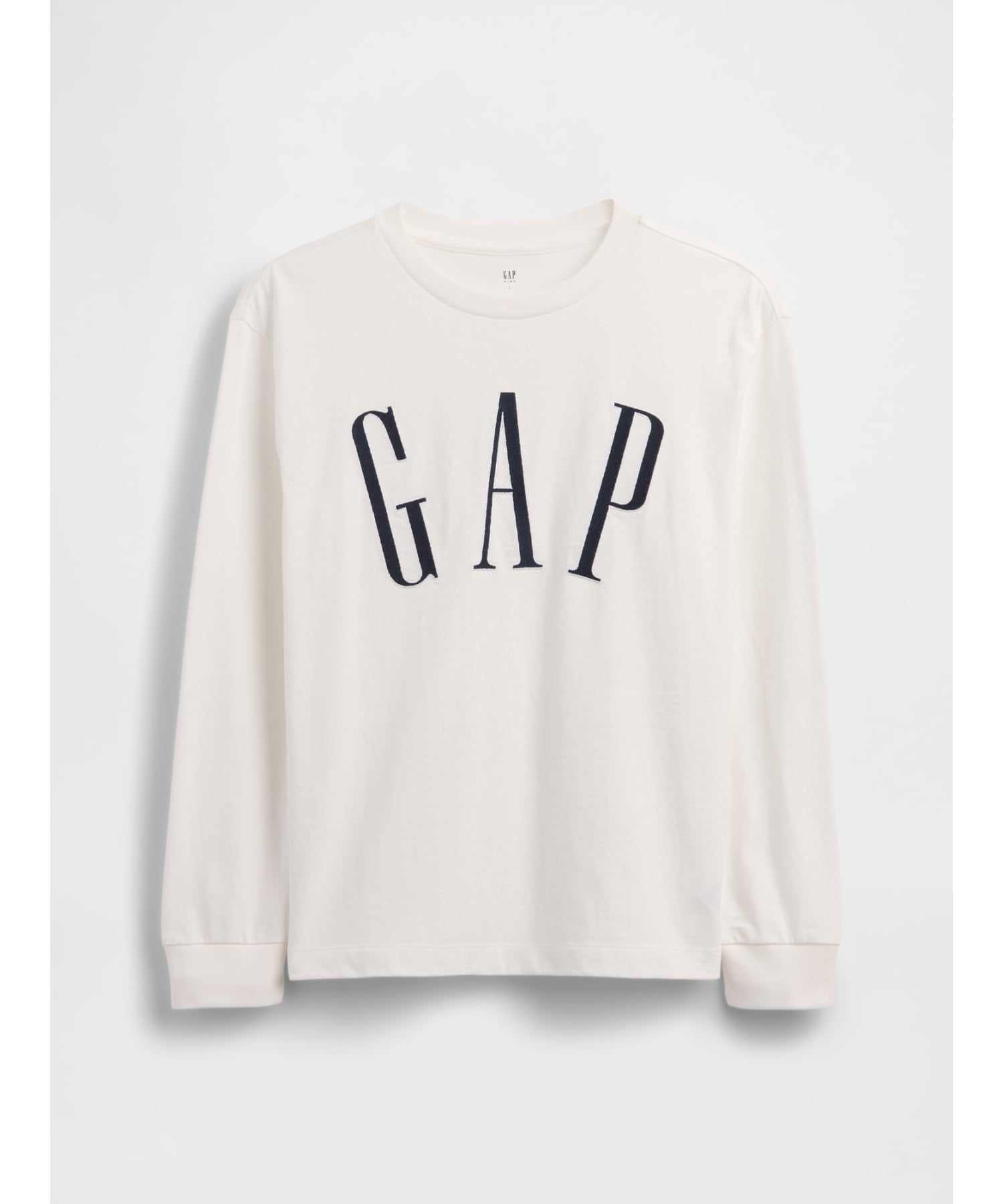 (K) Футболка свободного кроя с логотипом GAP (детская), OPTIC_WHITE_V6