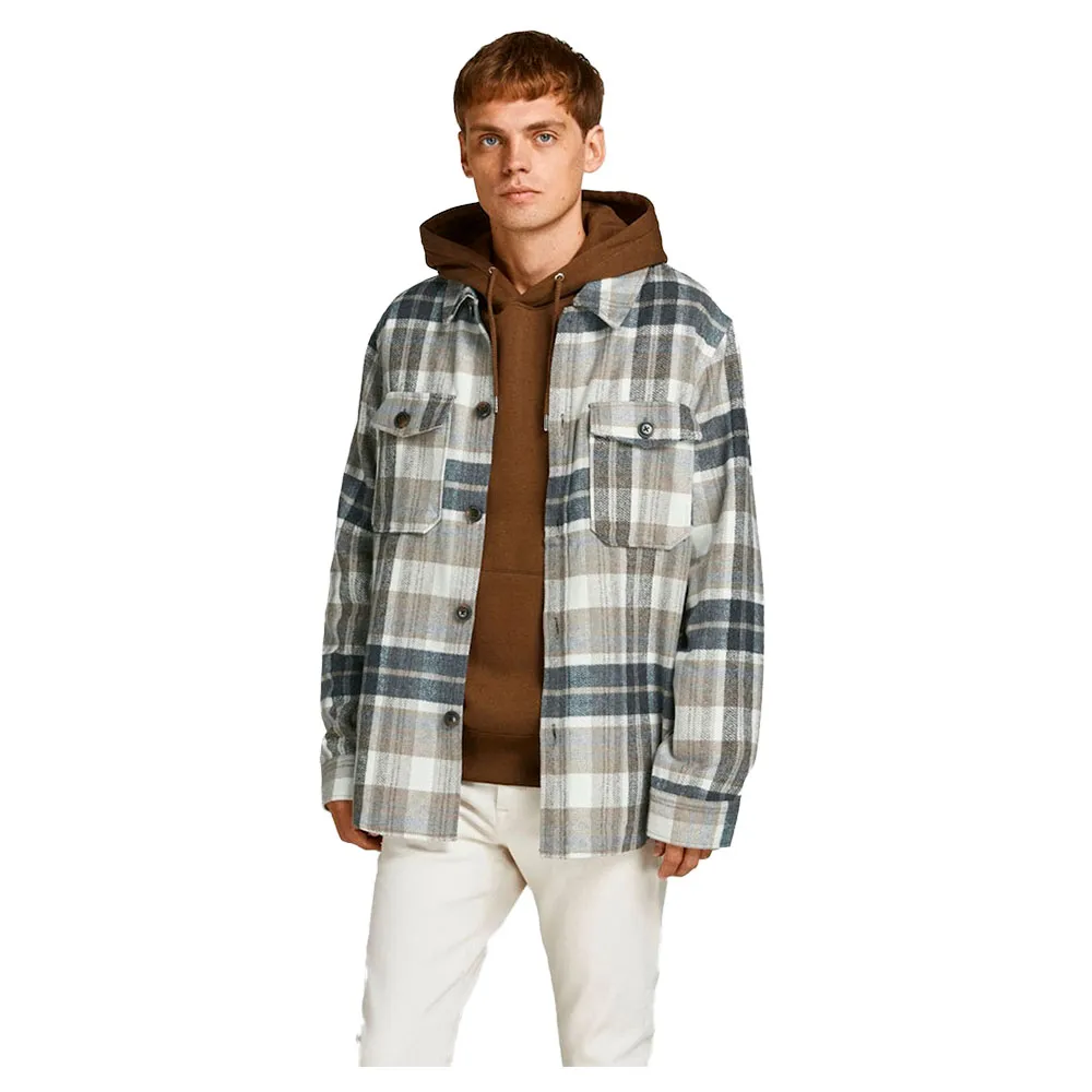 

Рубашка Jack & Jones Ollie Check, серый