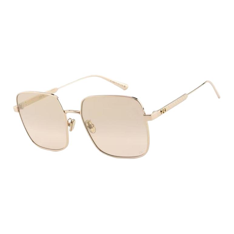 

Металлические квадратные солнцезащитные очки женские Gold DIOR, золотой