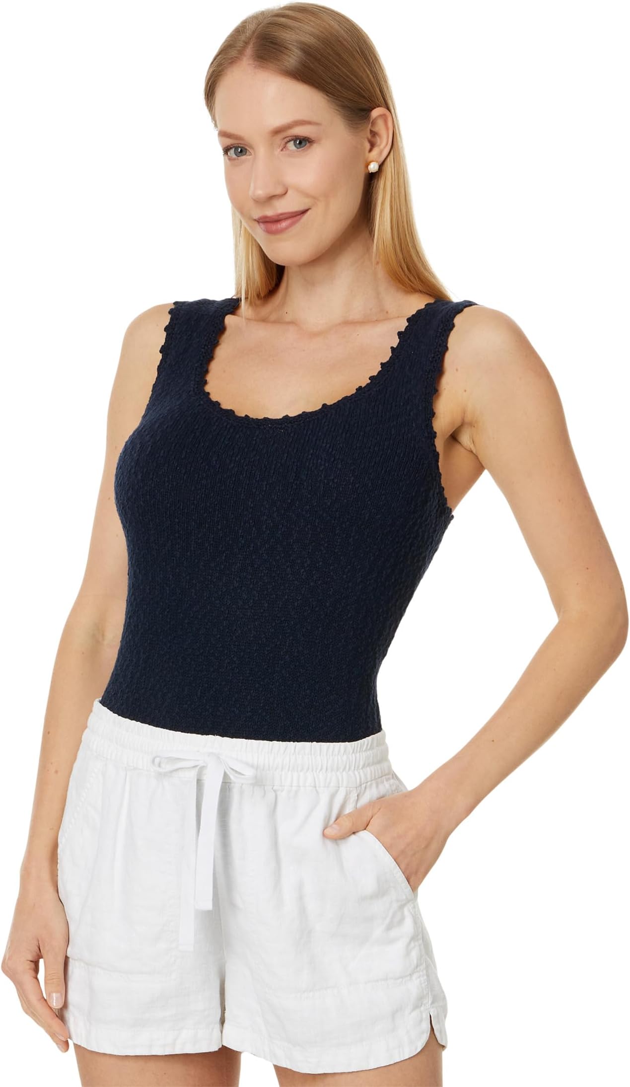 

Топ Tommy Bahama Waters Edge Scoop Neck Tank, цвет Dark Sapphire