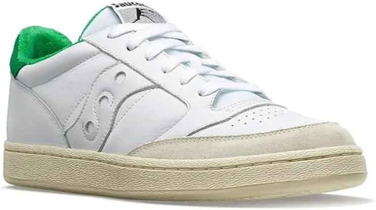 Повседневные кожаные кроссовки Saucony Jazz Court Fashion, белый/зеленый — фото 3