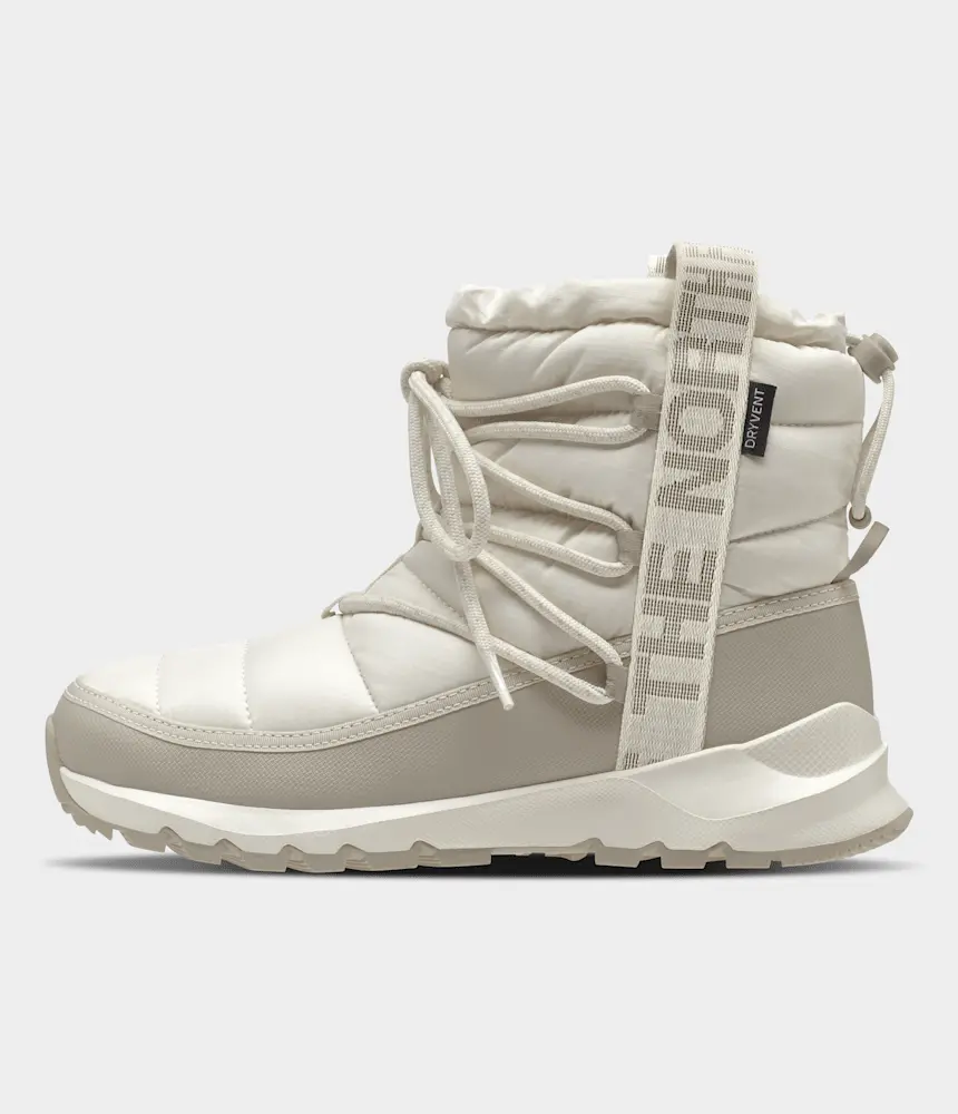 Женские водонепроницаемые ботинки THERMOBALL со шнуровкой The North Face, Gardenia White/Silver Grey