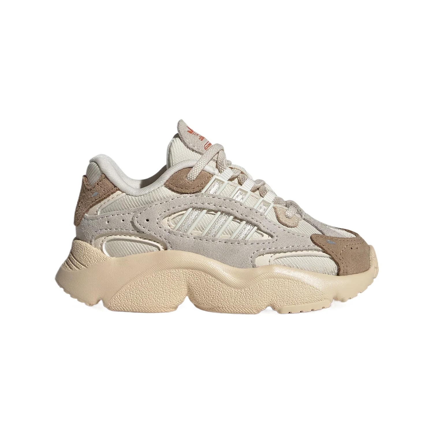 Детская повседневная обувь для детей, кроссовки, кроссовки Adidas, цвет Light Earth Tone / Han Jade White / Alum Brown — фото 2
