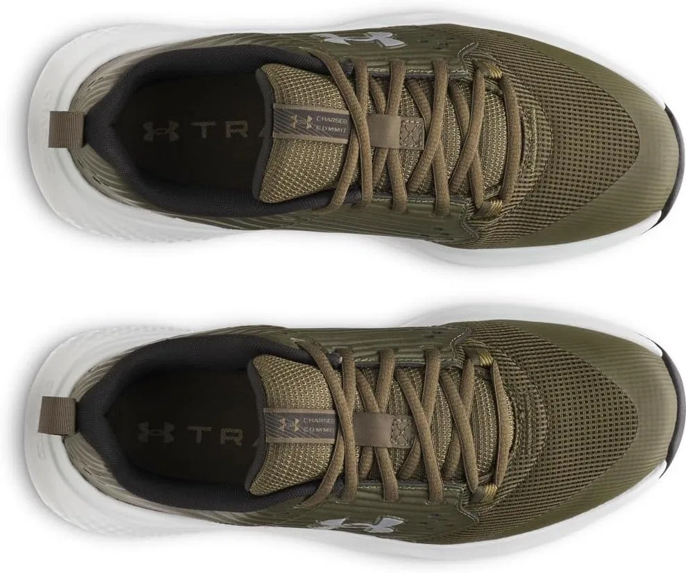 Кроссовки Under Armour Charged Commit Tr 3 Cross Trainer для мужчин, Expedition Green Halo Gray Steel — фото 4