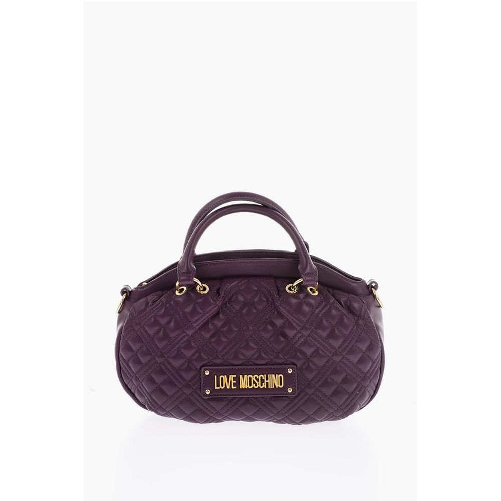 

Сумка LOVE из стеганой искусственной кожи с двойной ручкой и съемным Moschino, Purple