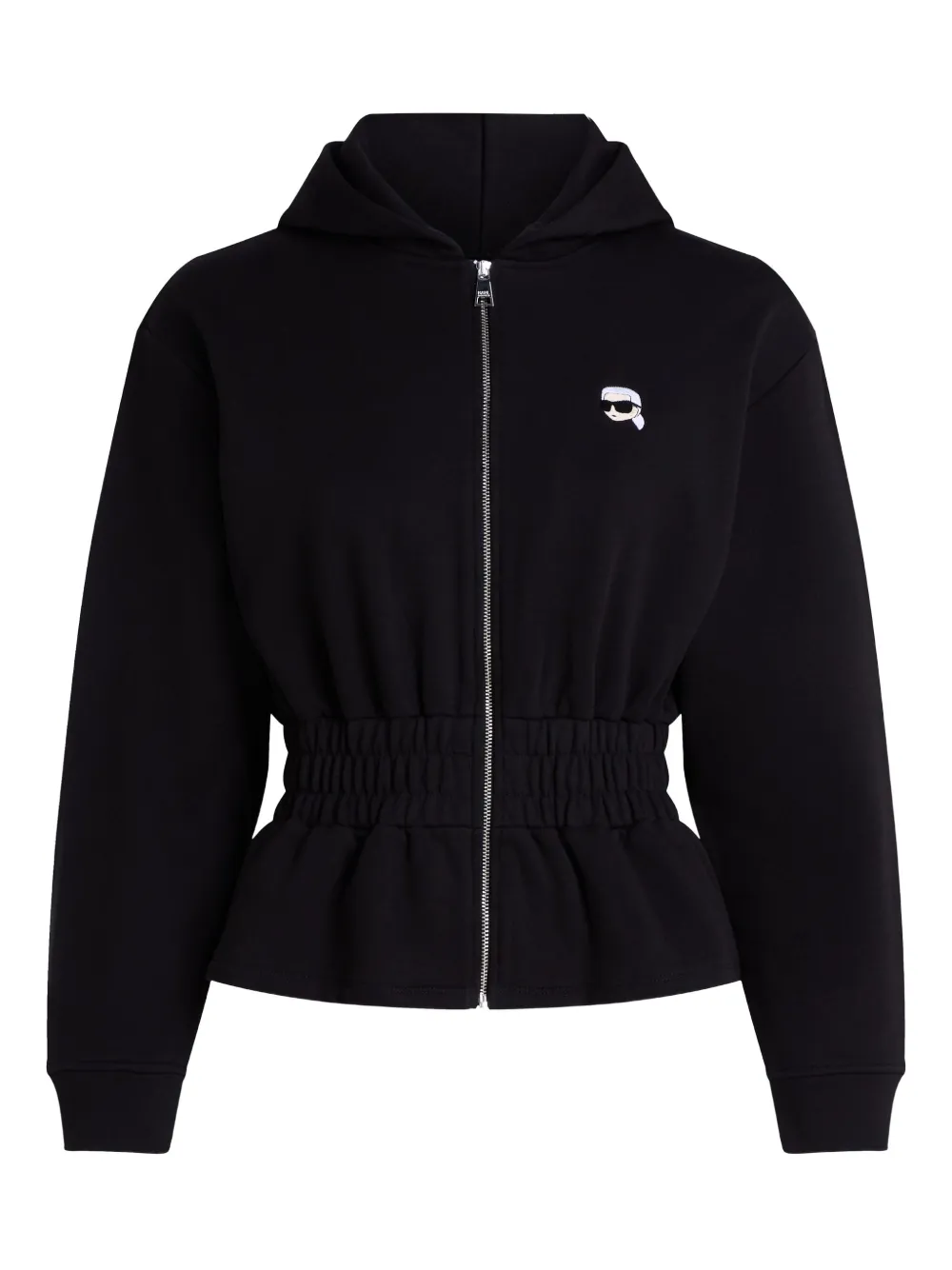 

Худи с нашивкой-логотипом KARL LAGERFELD, черный