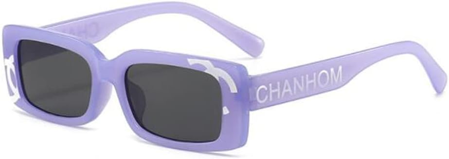 

Солнцезащитные очки в толстой квадратной оправе, солнцезащитные очки с буквами для женщин и мужчин, прямоугольные солнцезащитные очки с защитой от УФ-излучения UV400 star shop, Jelly Purple Black Grey Flakes