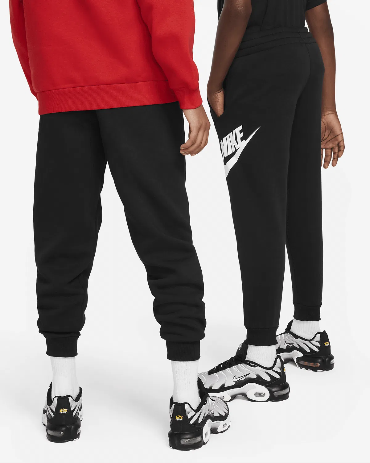 Джоггеры Nike Club Fleece для старших детей, Black/White — фото 2