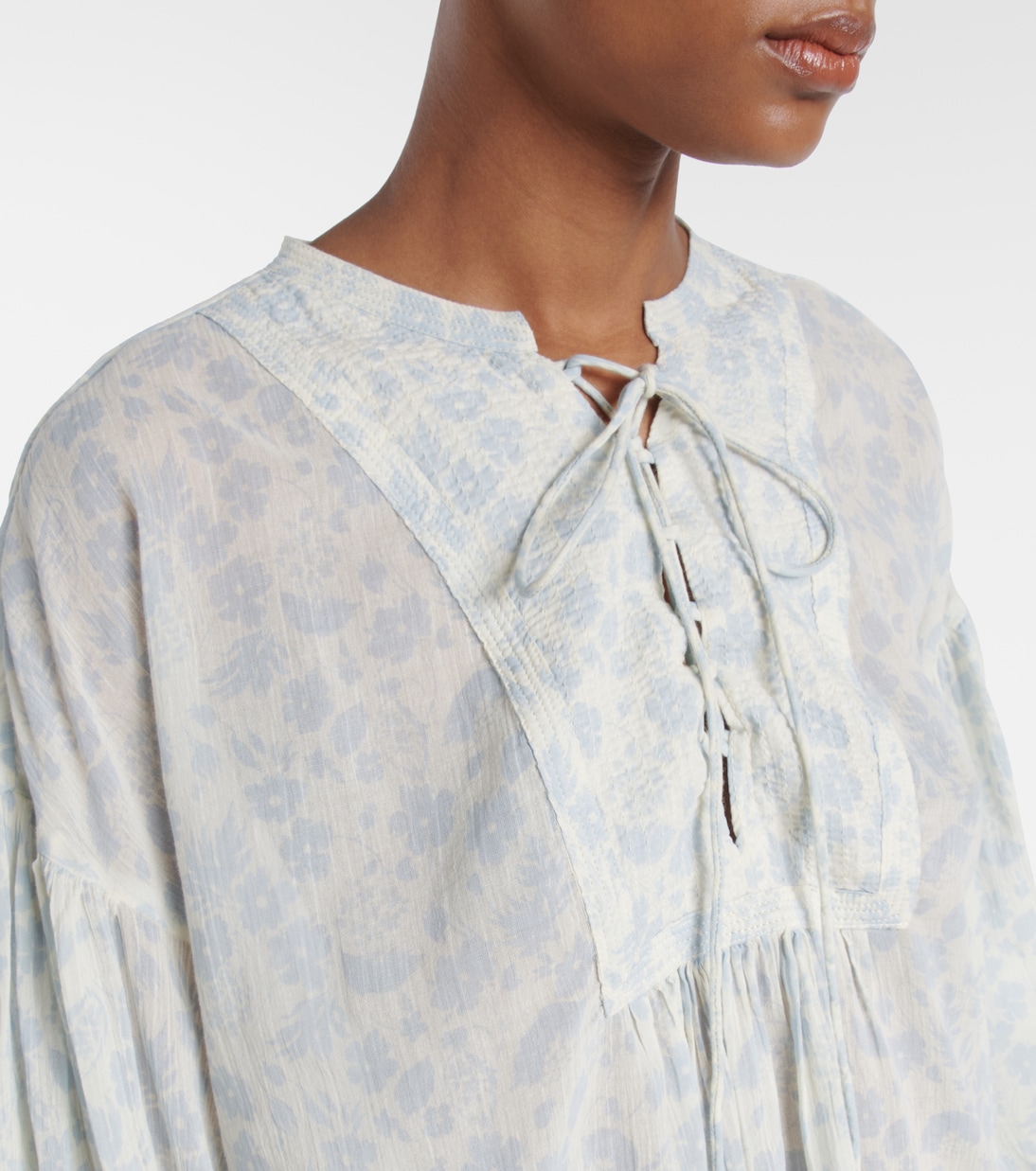 Блузка из хлопка с цветочным принтом Polo Ralph Lauren, Summer Daisy — фото 4