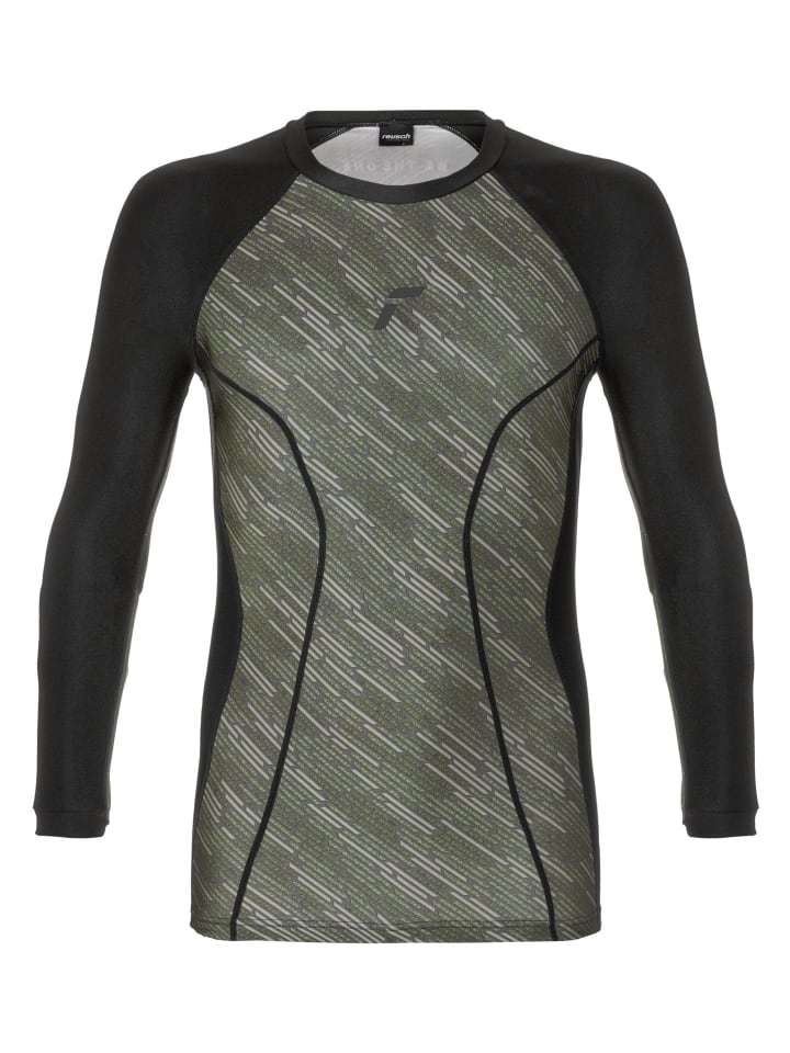 

Футболка вратаря Padded Eco Undershirt цвета 7050 черный / пустынно-зеленый Reusch