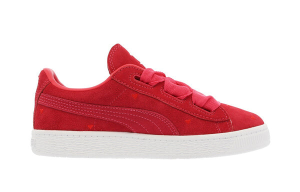 Кроссовки suede heart ps sneakers red Puma, красный — фото 2