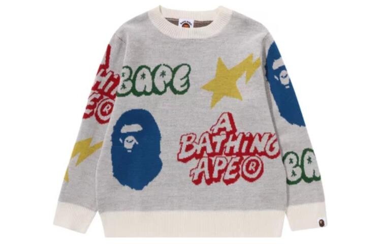Детская толстовка A Bathing Ape, серый — фото 3