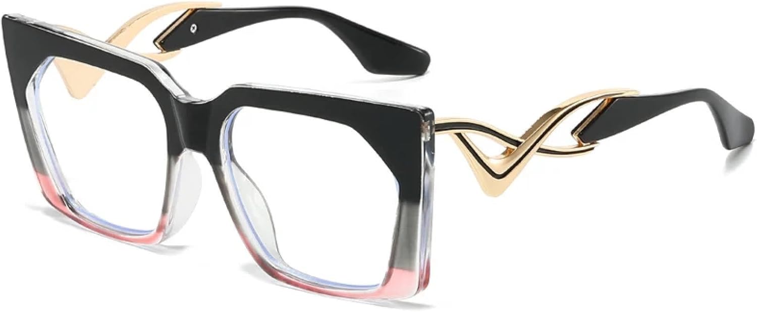 

Роскошные солнцезащитные очки для мужчин, модные, металлические, неправильной формы, с выемками, зеркальные, для женщин, винтажные, «кошачий глаз», защитные очки TKKTLLT, Black Pink Clear