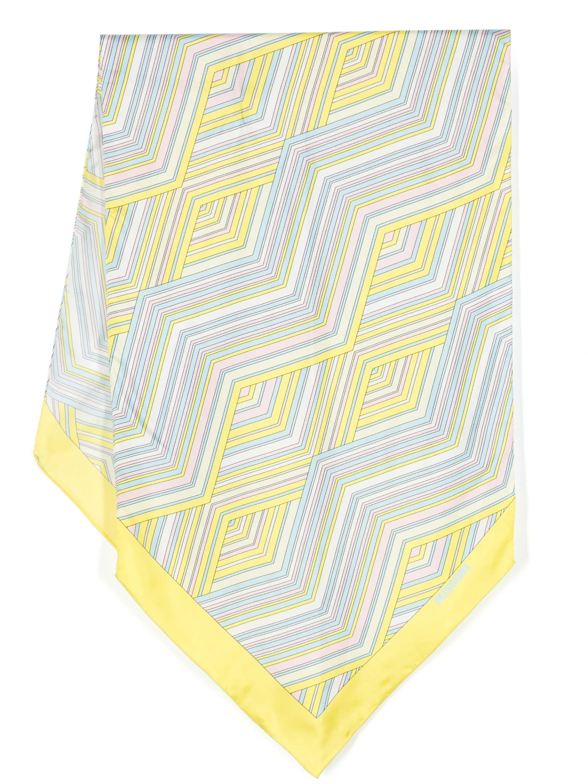 

Шелковый платок с узором зигзаг Missoni, желтый