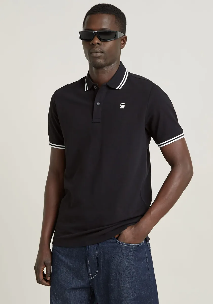 

Рубашка-поло G-Star RAW "Poloshirt Dunda в тонкую полоску", черный