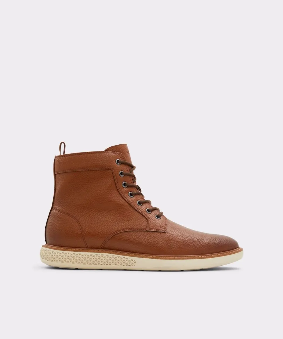 

Мужские ботинки на шнуровке с круглым носком Aldo, цвет Camel