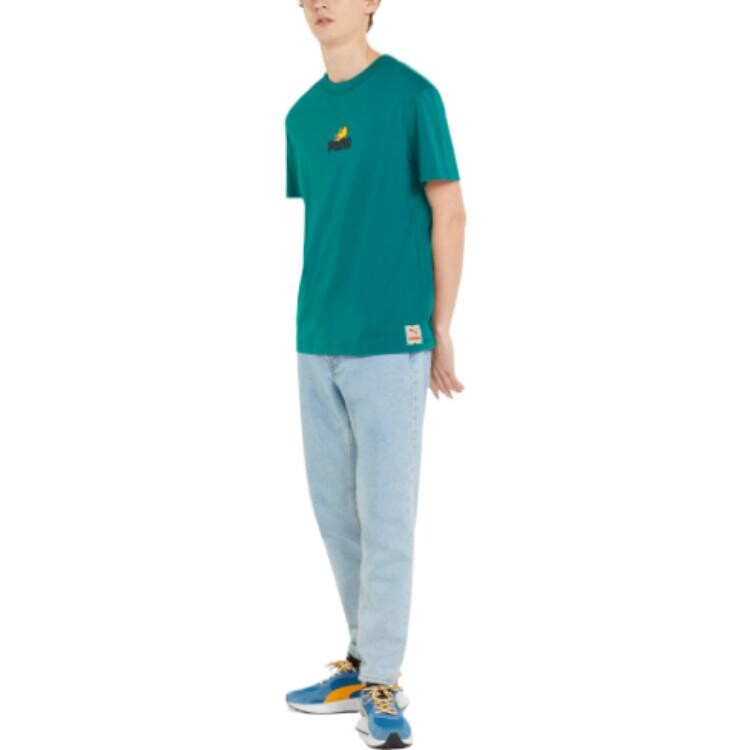 Футболка GARFIELD мужская, цвет зеленый Puma, зеленый — фото 3