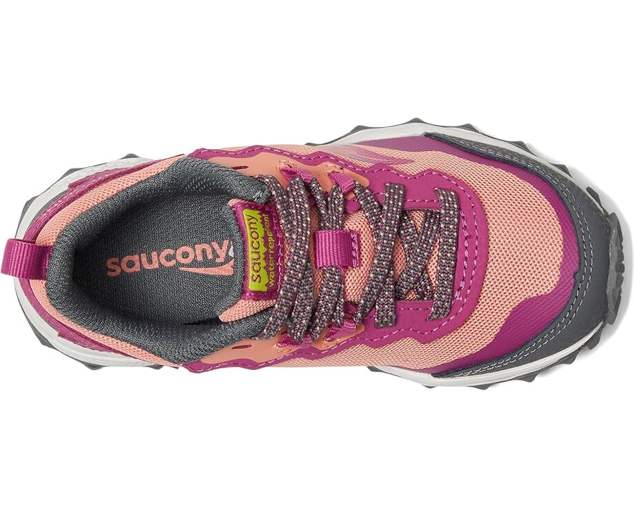 Кроссовки Saucony Kids Peregrine Shield KDZ Sneakers, цвет Berry/Coral — фото 2
