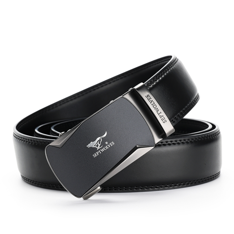 

Ремень мужской из спилка кожи Cow Split Leather шириной 3,55 см SEPTWOLVES