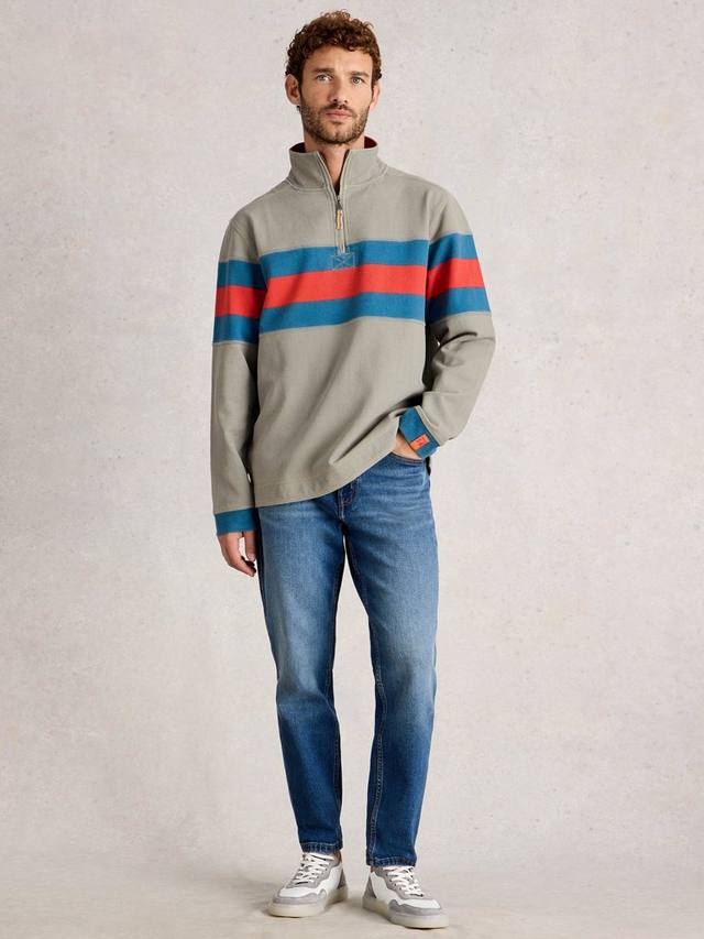 

Пике худи с полузастёжкой White Stuff, Green/Multi