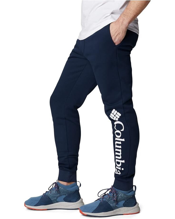 

Брюки Columbia CSC Logo Fleece Joggers II, цвет Collegiate Navy/White