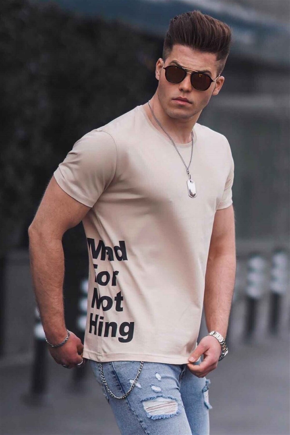 

Футболка Madmext, кэмел