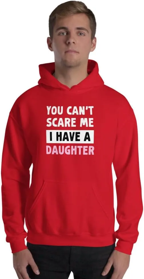 Футболка You Can't Scare Me I Have Daughters, ретро-винтажный смешной папа худи унисекс Generic, красный
