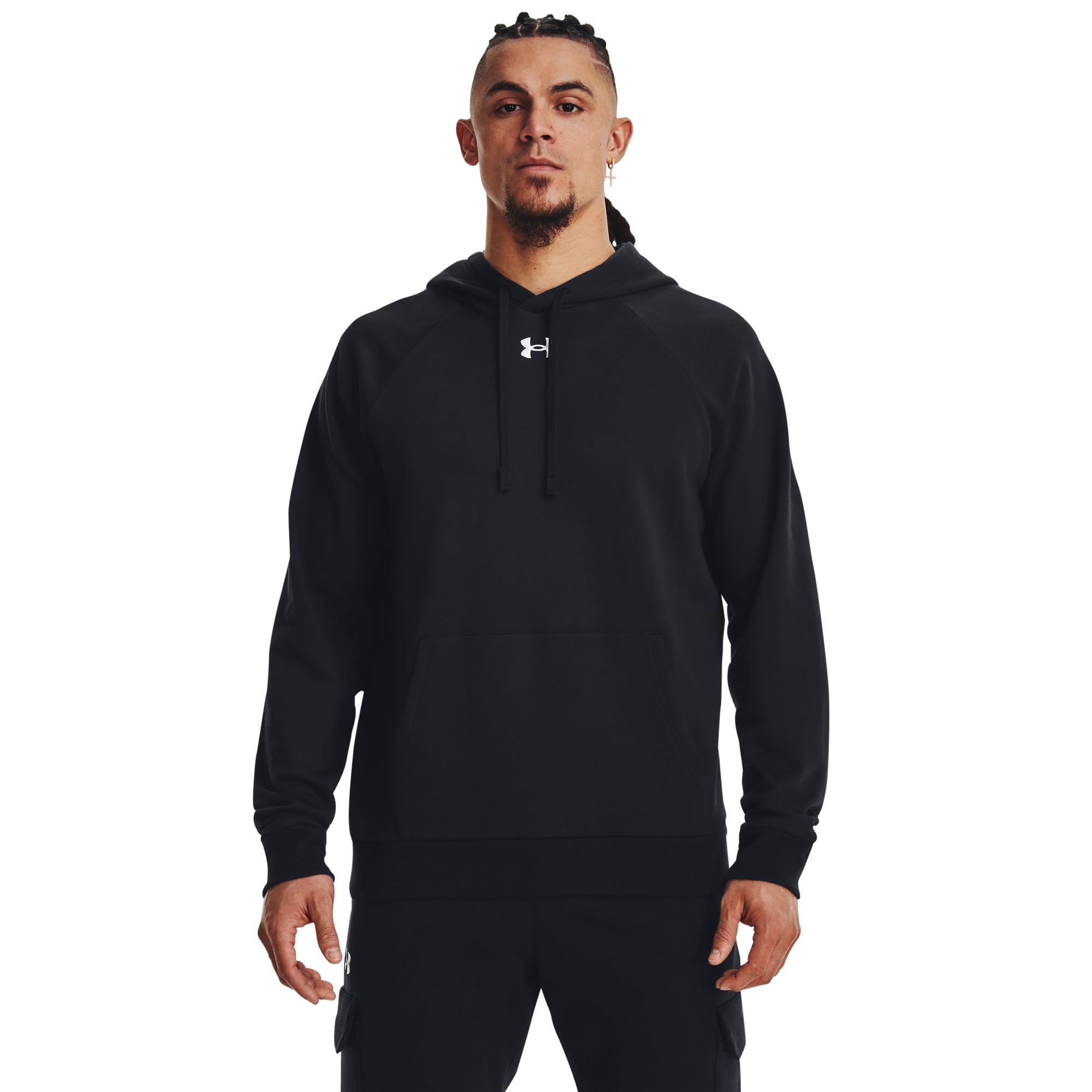 

Худи Under Armour Big & Tall Rival Fleece Hoodie, цвет Black/Wham