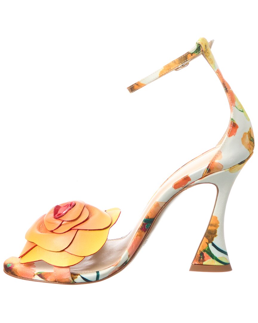 Alexandre Birman Dahlia 100 Satin Sandal, желтый — фото 2
